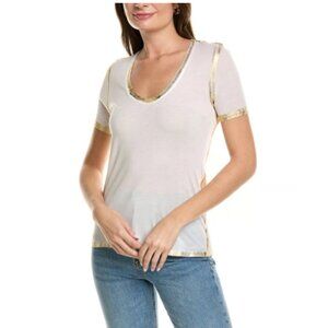 Zadig & Voltaire Tino Foil-Trimmed Tee